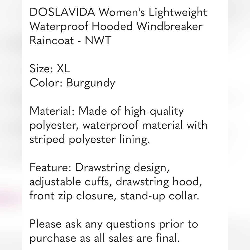 Women's Burgundy Utility Jacket - Picture 5 of 6